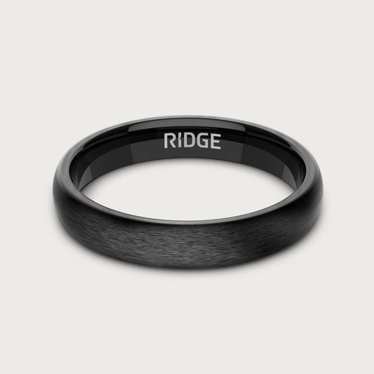 4mm Rounded Ring Set - Royal Black