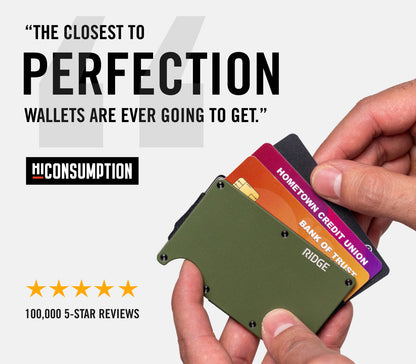 Ridge Wallet - 18K Gold