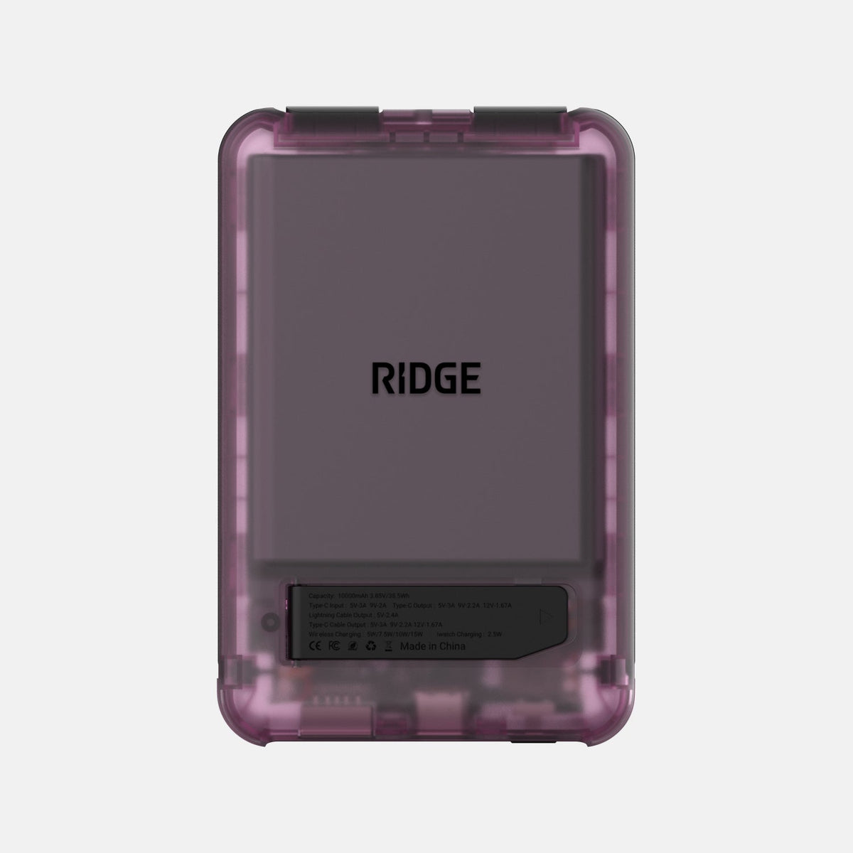 Ridge Power Bank - 10k mAh Bundle - Atomic Purple - 3-Pack
