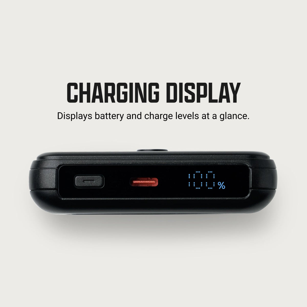 Ridge Power Bank - 10k mAh - Matte Black