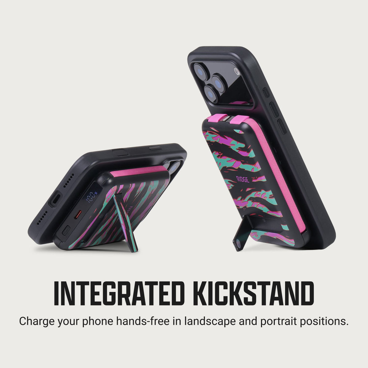 Ridge Power Bank - 10k mAh Bundle - Neon Tiger - 3-Pack