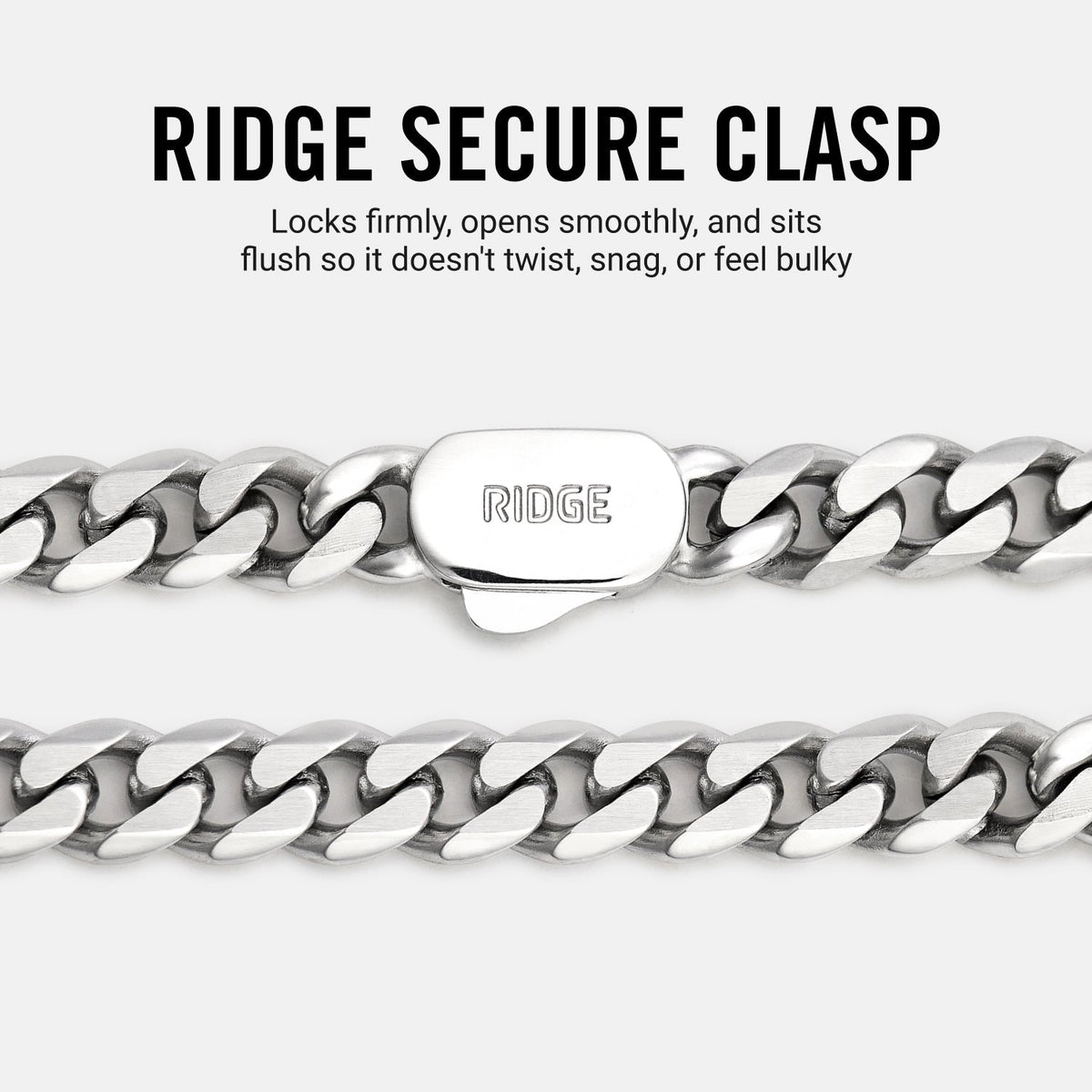 5mm Curb Chain - Platinum - 22"