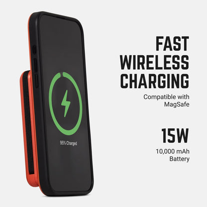 Ridge Everyday Charging Kit - iPhone 18 Pro - Basecamp Orange — power bank infographic 1