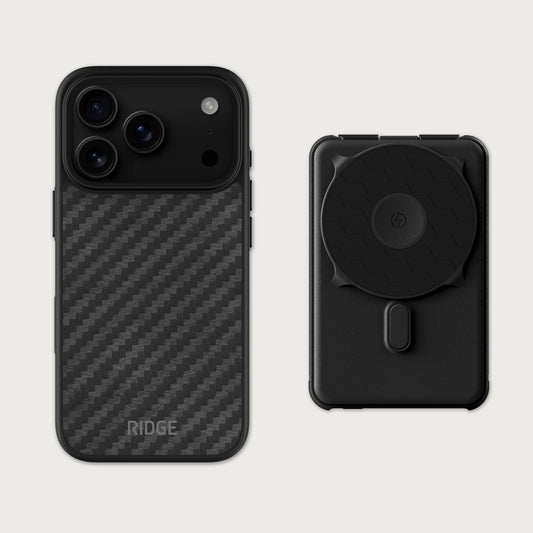 Ridge Everyday Charging Kit - iPhone 18 Pro - Carbon Fiber 3K