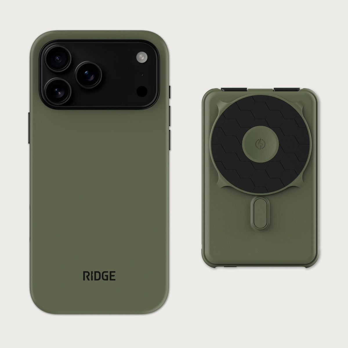 Ridge Everyday Charging Kit - iPhone 18 Pro Max - Matte Olive
