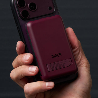 Ridge Power Bank - 10k mAh Bundle - Burgundy - 3-Pack