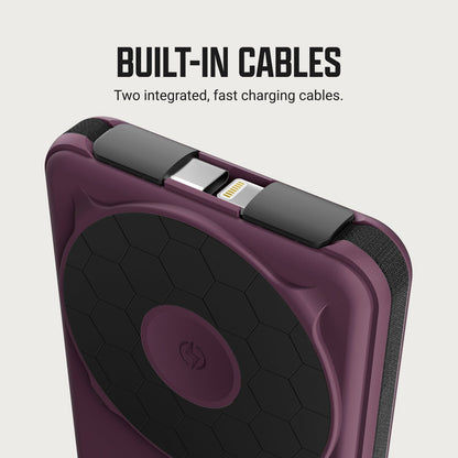Ridge Power Bank - 10k mAh - Burgundy