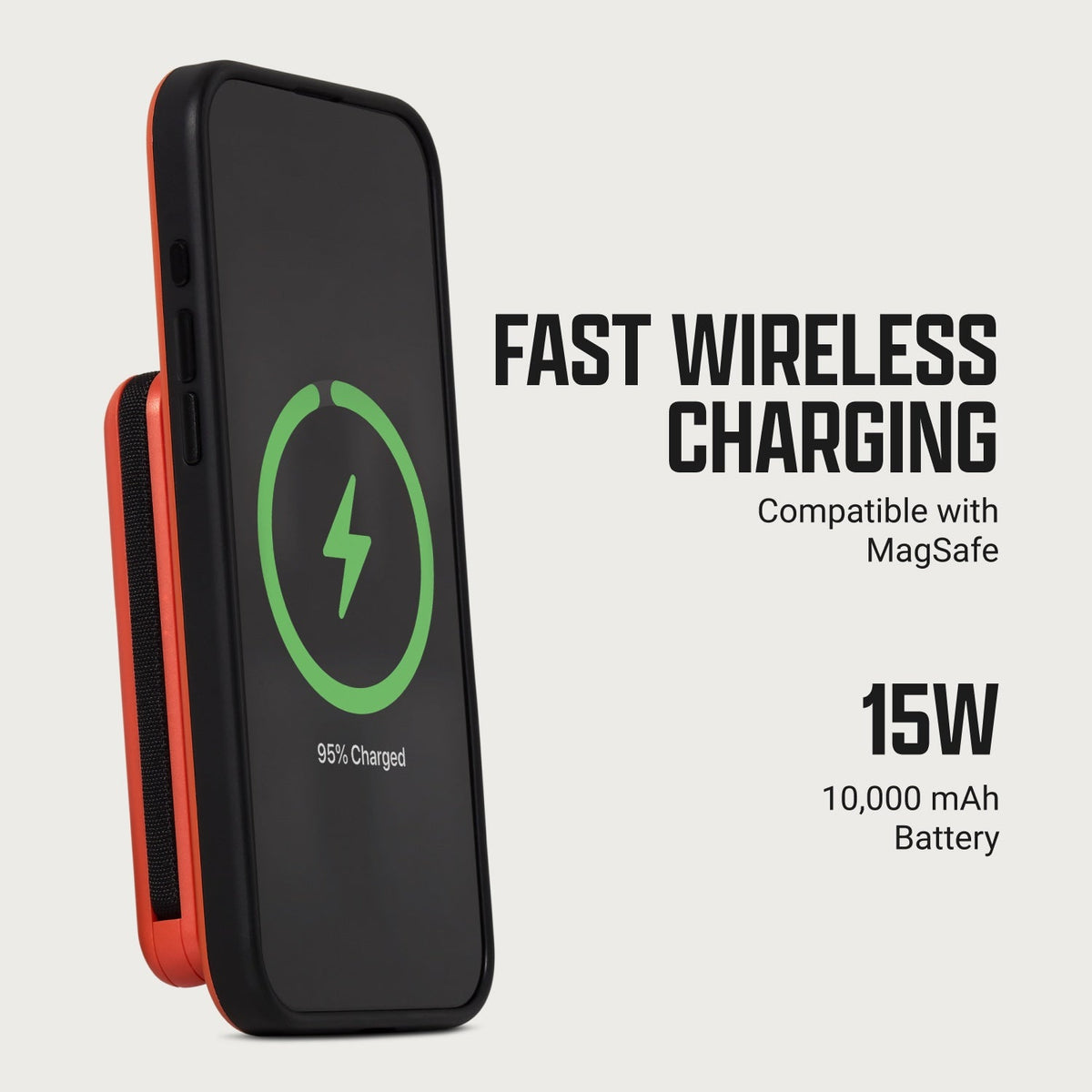Ridge Wallet for MagSafe + Power Bank - Gunmetal + Matte Black — infographic 3