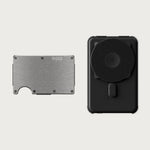 Ridge Wallet + Power Bank - Stonewashed Titanium + Matte Black — image 1